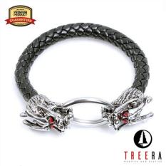 Treera Gelang Kulit Pria Naga Dragon Premium Keren Dragon Bracelet