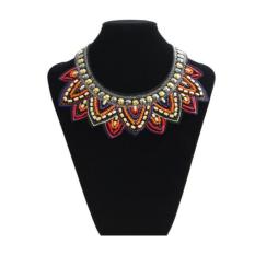 Perhiasan Buatan Tangan Runcing Geometris Segitiga Suku Pesona Oto Kalung Choker Baru Warnawarni