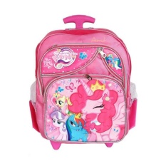 troli tas sekolah Little pony anak perempuan TK troly dorong ransel