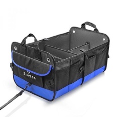 Trunk Organizer, 1680D Car Trunk Organizer Oleh Siivton Penyimpanan Kargo Wadah untuk Review Mobil, SUV, Truk, Rumah Tugas Berat Konstruksi Tahan Lama Non-selip Bawah Lipat-Intl