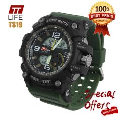 TTLIFE Men G Style Waterproof Sport Watch Big Size Analog Watch LED Digital QUARTZ Shock Watch Fashion Casual Jam Tangan TS19 Watch-Intl