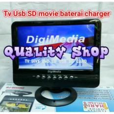 tv LED ondash DIGIMEDIA 9,5 inch usb sd mp4 playback plus baterai charger