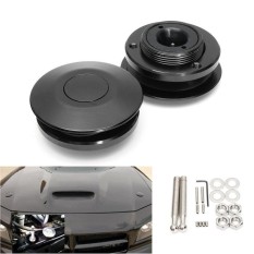 Uinn 2 Pcs Bonnet Jarum Dorong Tombol Billet Tudung Pins Mengunci Klip Mobil Cepat Latch Mesin-Internasional