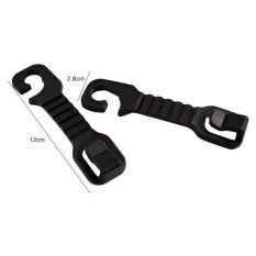 Ujs 2 Pcs/lot Hitam Kait Mobil Mobil Pengait Pot Tempat Duduk Pakaian Berkendara Hook Rair-Conk Bearing Abs 3Kg