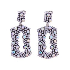 UJS Winky Penuh Diamond Earrings Earrings Bridal Earrings Pernikahan Gaun Aksesoris Perhiasan Mewah