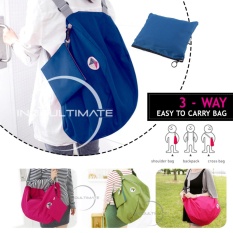 Ultimate Tas serbaguna Lipat Best Seller / 3 Way Korean Bag Design, Easy Way to Carry Bag Tas serbaguna Best Seller BW-03 - Blue