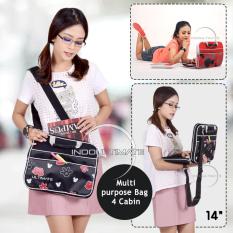 Ultimate Tas Laptop Double MickeyPants 14 Inch - Black / Softcase Wanita / Cewek Korea Import Murah Branded