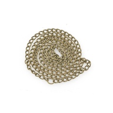 Paman Sam DIY Besi Rantai Kalung Curb Chain Antique Kuningan-Internasional