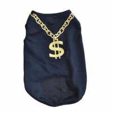 Unipet Baju Anjing dan Kucing Kalung dollar Size M - Hitam