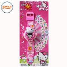 Uniq Jam Tangan Anak Proyektor Model Karakter 3D Hello Kitty
