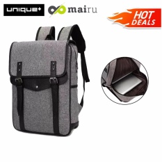 uNiQue Tas Ransel Laptop Backpack Korean Elite K-14 Grey