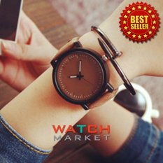 Unisex Men Men Quartz Analog Wrist Watch Watches Full Brown