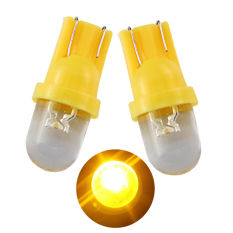 Universal - 1 Pasang / (2 pcs) Lampu LED Mobil / Motor / Senja T10 / W5W Convex 1 SMD - Yellow