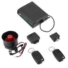 Universal Car Alarm System dengan Flip Key Remote Control Central Door Lock (Hitam)-Intl