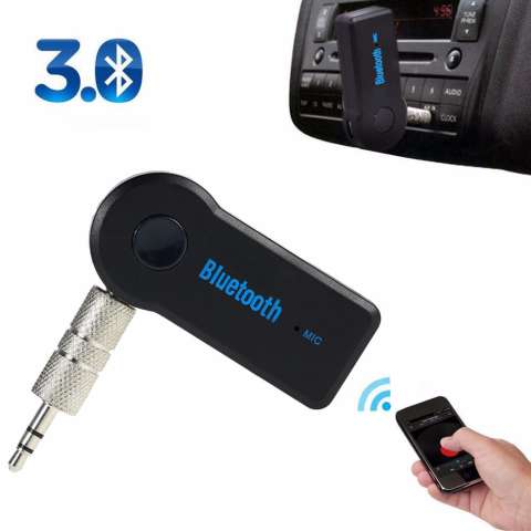 Universal Car Bluetooth V.3 Music Audio Stereo Adapter 3.5mm 1