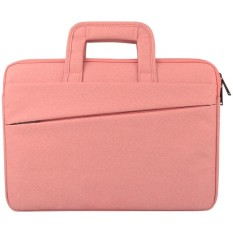 Universal Double Kantong Samping Wearable Oxford Cloth Soft Handle Portable Tablet Laptop, untuk 13.3 Inch dan Di Bawah Macbook, Samsung, Lenovo, Sony, Dell Alienware, CHUWI, ASUS, HP (pink)-Intl