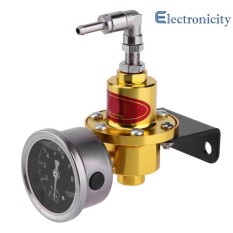 Universal Logam Dapat Disesuaikan Mobil Otomatis Regulator Tekanan Bahan Bakar dengan Minyak Gauge - Internasional