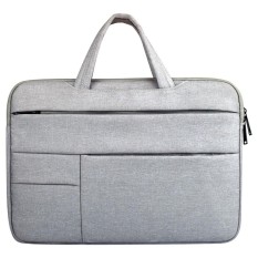 Universal Multiple Pockets Wearable Oxford Cloth Soft Portable Leisurely Handle Laptop Tablet Bag, For 15.6 inch and Below Macbook, Samsung, Lenovo, Sony, DELL Alienware, CHUWI, ASUS, HP (Grey) - intl