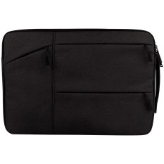 Universal Beberapa Kantong Wearable Kain Oxford Lembut Portable Bisnis Sederhana Tablet Laptop, untuk 13.3 Inch dan Di Bawah Macbook, Samsung, Lenovo, Sony, Dell Alienware, CHUWI, ASUS, HP (hitam)-Intl