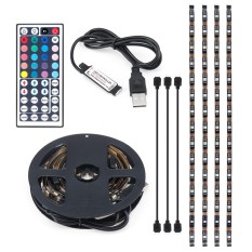 USB RGB Color Change 5050 LED Strip Komputer TV PC Lampu Latar Light Remote Kit-Intl