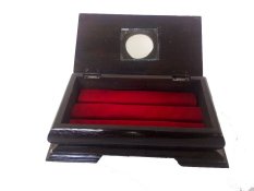 Vee Accessories Kotak Cincin Kayu Jati Ukir Sumbawa KJ7 - Cokelat