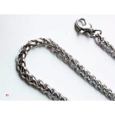 VeE Rantai Kalung Titanium 316L Stainless Steel Silver 35mm x 700mm - K1