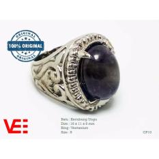 VeE Cincin Pria Batu Kecubung Ungu - Batu Akik CP10