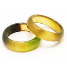 VeE Cincin Terapi Kesehatan Batu Giok Hijau Lumut