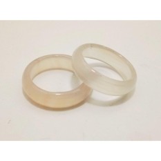 VeE Cincin Terapi Kesehatan Batu Giok Putih Susu