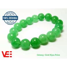 VeE Gelang Kesehatan Pria / Wanita Giok Hijau Polos