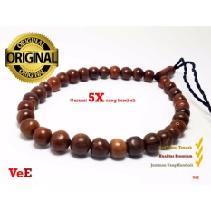 VeE Gelang Kesehatan / Tasbih Pria / Wanita Kayu Kokka Kaukah - 33 Butiran Kecil Coklat