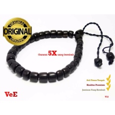 VeE Gelang / Tasbih Kesehatan Pria / Wanita Kayu Kokka Kaukah - Kapsul Kecil Hitam
