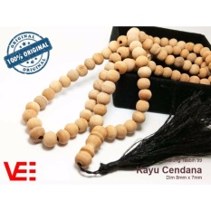 VeE Kalung Tasbih Terapi Kayu Cendana Wangi Asli Timor - 99 Butir - Tasbih Kayu Cendana