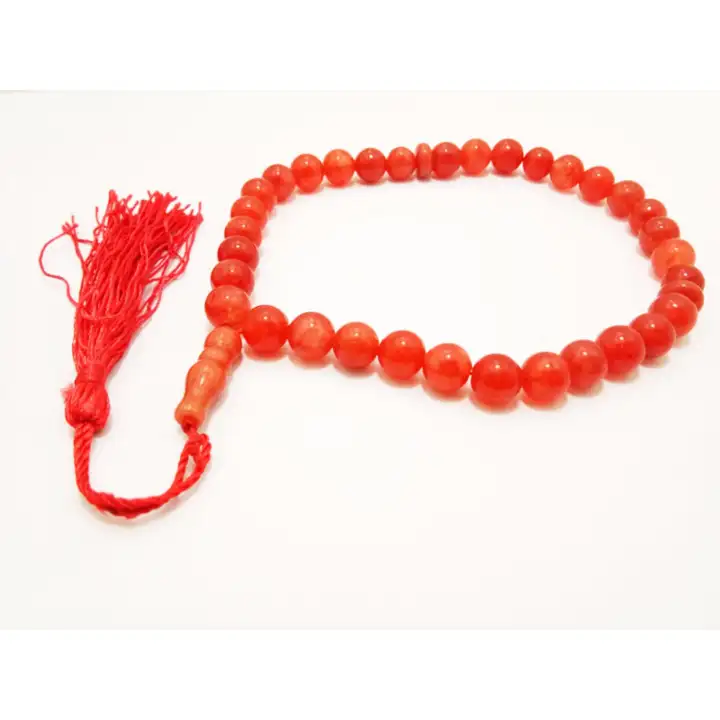 Vee Tasbih Terapi Kesehatan Batu Merah Darah 33 Butir Lazada Indonesia