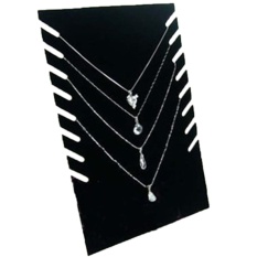 Velvet Perhiasan Display Stand Kalung Pendant Rantai Gelang Organize Holder Plate Tampilkan Rack Spesifikasi: Square