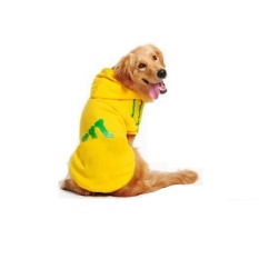 Kemenangan Baru Sweater Anjing Pet Pakaian Olahraga Bernapas Big Dog Hoodie Pet Pakaian PET Shirts (yellow-8xl)-Intl