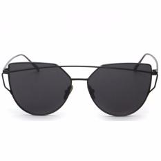 Vienna Linz Kacamata Wanita Cat Eye Sunglasses Classic RunBird Outdoor s0330 - Black