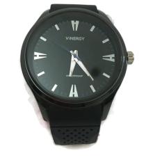 Jam Tangan Vinergy Rubber Watch Circle - Water Resistant -Hitam