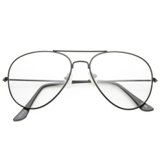 Vintage Aviator Clear Sunglasses AV800 BLK - Kacamata Pria dan Wanita