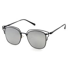 Vintage Rangka Besi Hollow Ray Sunglasses Rectangle Wanita Sun Glasses STY-WM897-C6-Intl