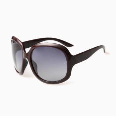 Vintage Polarized Sunglasses Wanita Mewah Polaroid Sun Kacamata Wanita Big Frame Sunglass-Intl