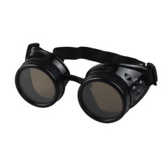 Gaya Vintage Kacamata Las Kacamata Cosplay Steampunk Punk Yang Hitam