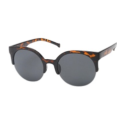 Vintage Sunglasses Cat Eye Semi-Rim Round Sunglasses for Men Women Sun Glasses