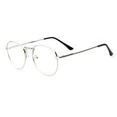 Vintage Unisex kacamata bingkai kacamata Retro Spectacles bening lensa kacamata