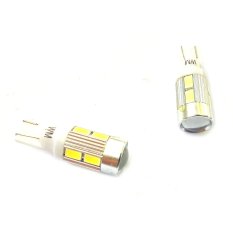 LED 8 Mata + Lensa Pada Ujung LED Untuk Lampu Motor 2 Pcs - Putih
