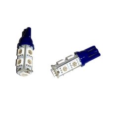 LED 9 Mata T10 Untuk Lampu Motor 2 Pcs - Biru