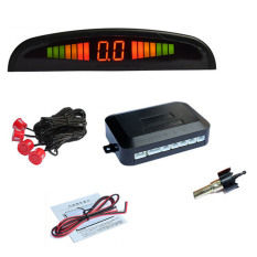 Vococal 4 Sensor Parkir LED Digital Tampilan Radar Cadangan Sistem Alarm Mobil Mundur