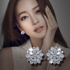Wanita kecil cabai mewah zirkon berlian anting anting