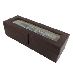 Watch Box / Tempat Jam / Kotak Jam Tangan Isi 6 - Cokelat Cream