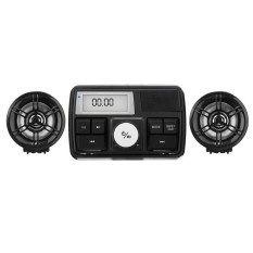 Waterpoof Motor Bluetooth Audio Radio Sistem Suara Stereo Speaker MP3 FM-Intl